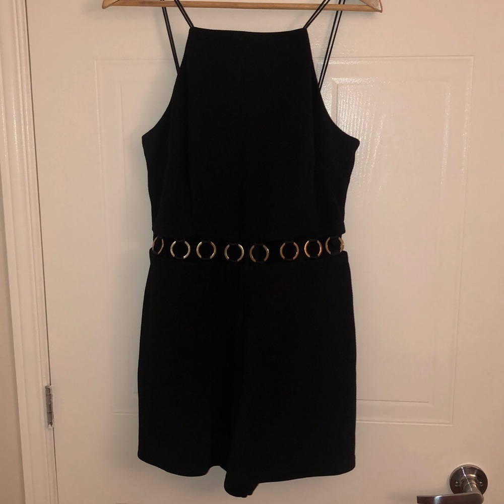 SEXY black evening romper